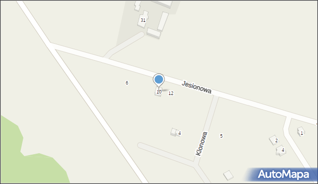 Szarcz, Jesionowa, 10, mapa Szarcz