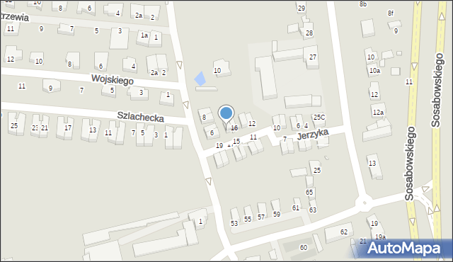 Szczecin, Jerzyka, 18, mapa Szczecina