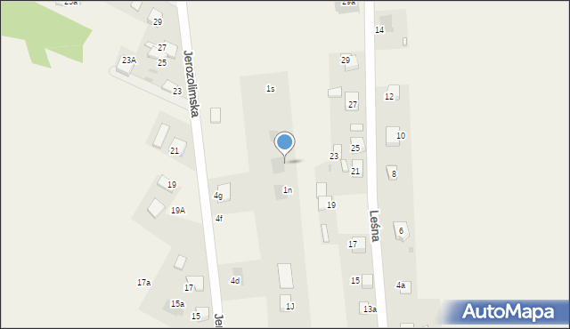 Szczerbice, Jerozolimska, 1p, mapa Szczerbice