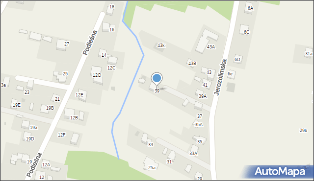 Szczerbice, Jerozolimska, 39, mapa Szczerbice