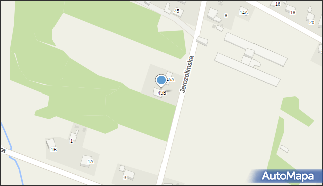 Szczerbice, Jerozolimska, 45B, mapa Szczerbice