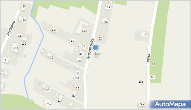 Szczerbice, Jerozolimska, 6f, mapa Szczerbice