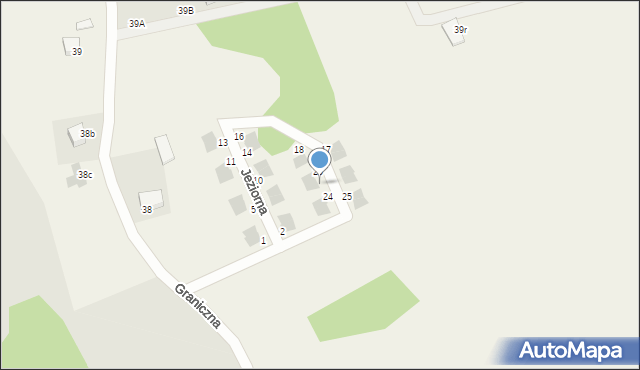 Szczęsne, Jeziorna, 22, mapa Szczęsne