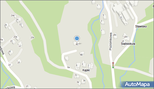 Szczyrk, Jeżynowa, 6C, mapa Szczyrk