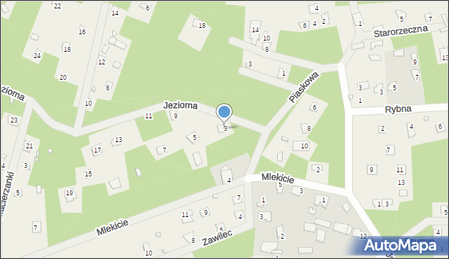 Szumin, Jeziorna, 3, mapa Szumin