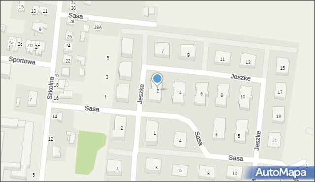 Tarnowo Podgórne, Jeszke Władysława, 2, mapa Tarnowo Podgórne