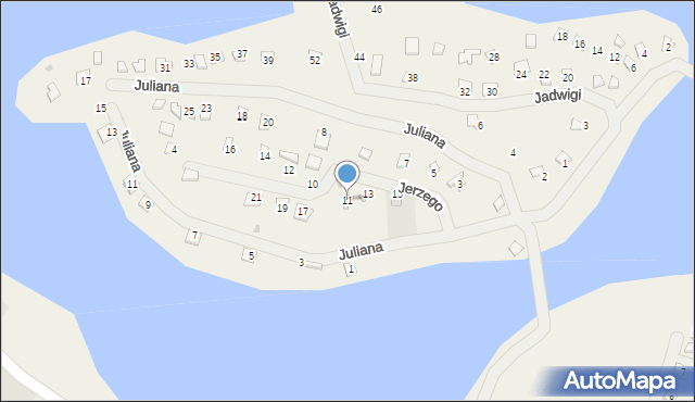Tomaszkowo, Jerzego, 11, mapa Tomaszkowo