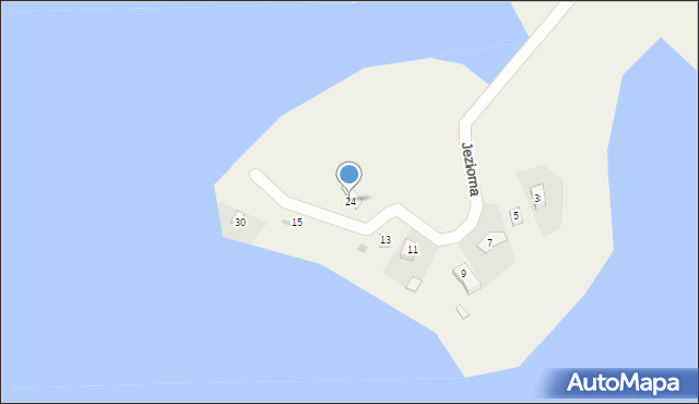 Tomaszkowo, Jeziorna, 24, mapa Tomaszkowo