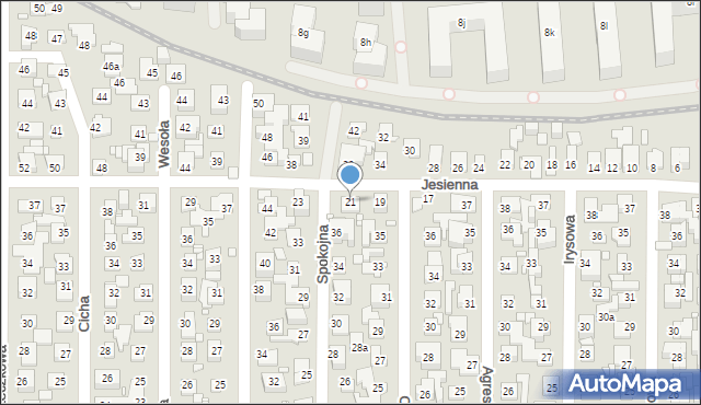 Toruń, Jesienna, 21, mapa Torunia