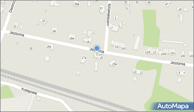 Torzym, Jeziorna, 17, mapa Torzym