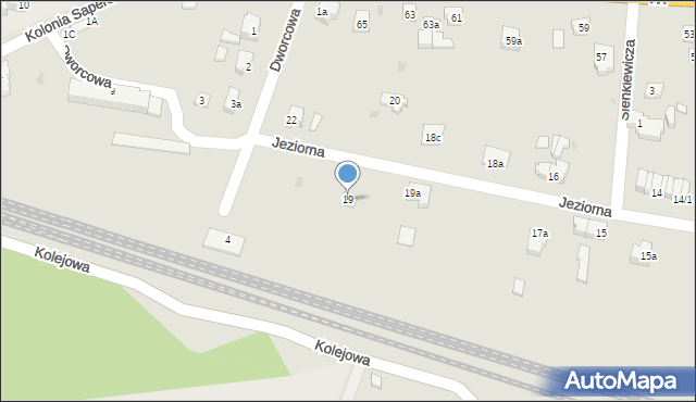 Torzym, Jeziorna, 19, mapa Torzym