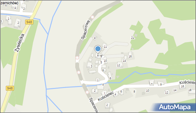 Tresna, Jesionowa, 7, mapa Tresna