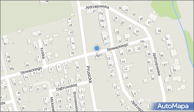 Trzebnica, Jędrzejowska, 25a, mapa Trzebnica