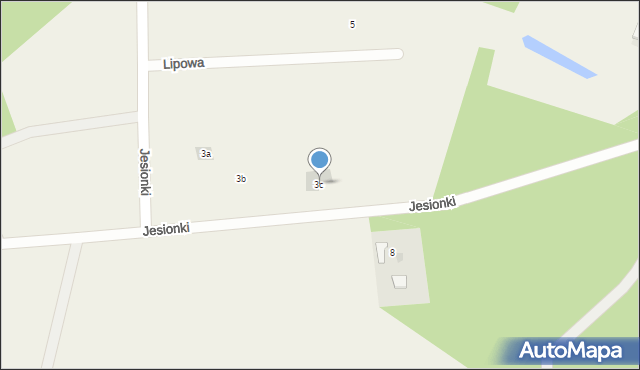 Turośl, Jesionki, 3c, mapa Turośl