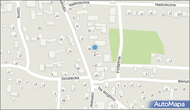 Tychy, Jedności, 41, mapa Tych&oacute;w