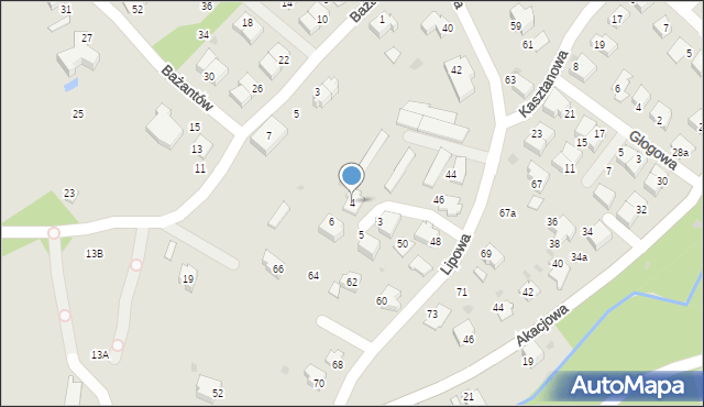 Ustroń, Jesionowa, 4, mapa Ustroń