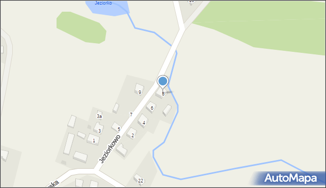 Wąglikowice, Jeziorkowo, 8, mapa Wąglikowice