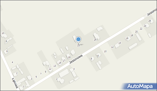 Waleńczów, Jesionowa, 23, mapa Waleńczów