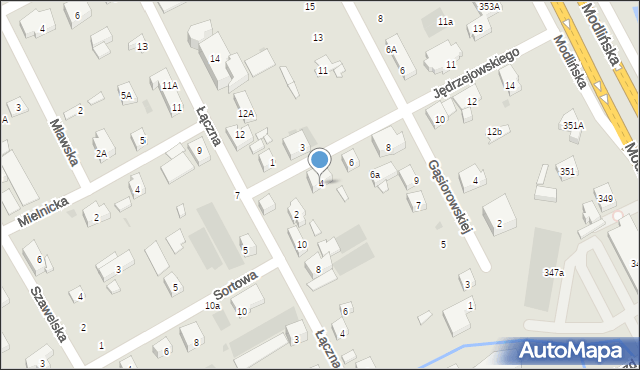 Warszawa, Jędrzejowskiego Henryka, 4, mapa Warszawy