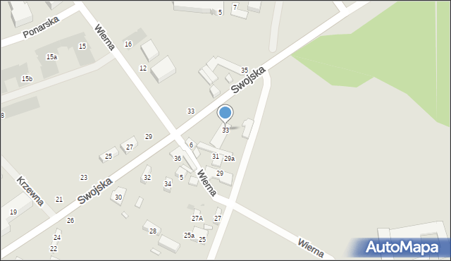 Warszawa, Jesiotrowa, 33, mapa Warszawy