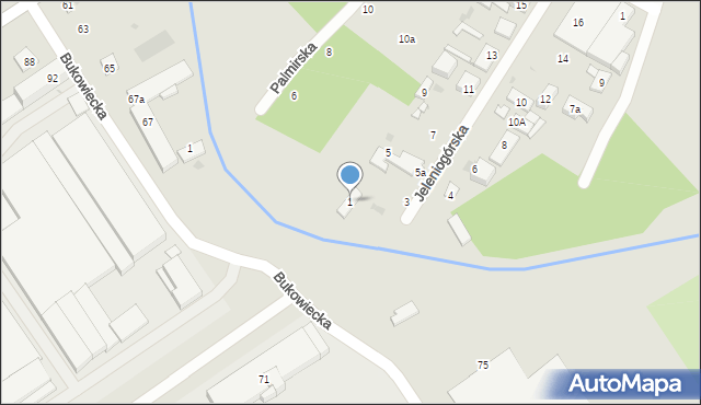 Warszawa, Jeleniogórska, 1, mapa Warszawy