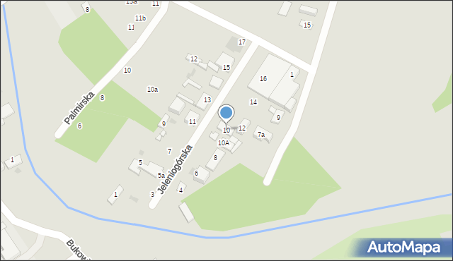Warszawa, Jeleniogórska, 10, mapa Warszawy