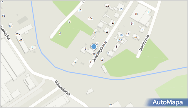 Warszawa, Jeleniogórska, 5a, mapa Warszawy