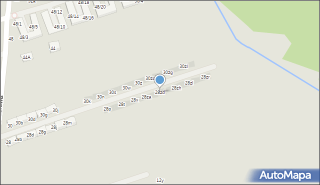 Warszawa, Jeziorowa, 28zd, mapa Warszawy