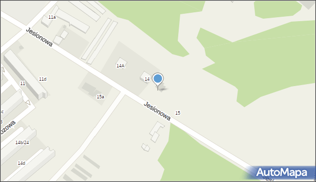 Wiechlice, Jesionowa, 14b, mapa Wiechlice