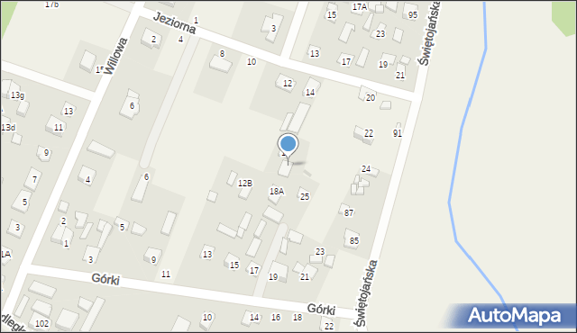 Wieliszew, Jeziorna, 18, mapa Wieliszew