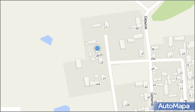 Wierzbno, Jeziorna, 16, mapa Wierzbno