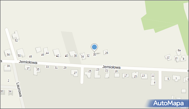 Wierzchowisko, Jemiołowa, 30, mapa Wierzchowisko