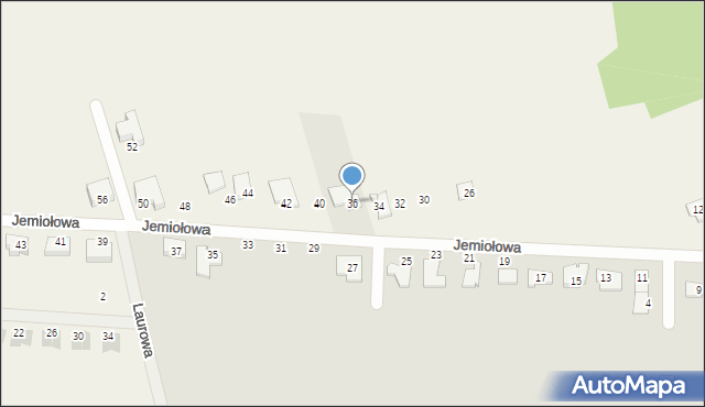 Wierzchowisko, Jemiołowa, 36, mapa Wierzchowisko