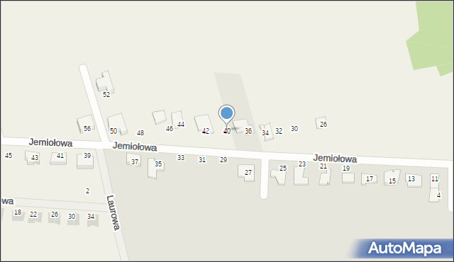Wierzchowisko, Jemiołowa, 40, mapa Wierzchowisko