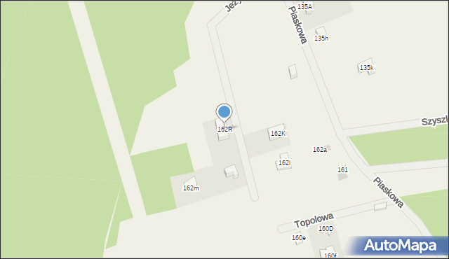 Wierzchucino, Jeżynowa, 14, mapa Wierzchucino