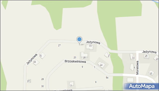 Wieszowa, Jeżynowa, 23, mapa Wieszowa