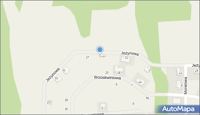 Wieszowa, Jeżynowa, 25, mapa Wieszowa