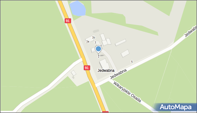 Włocławek, Jedwabna, 2, mapa Włocławka