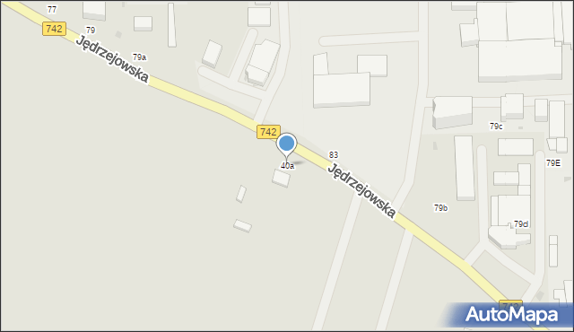 Włoszczowa, Jędrzejowska, 40a, mapa Włoszczowa