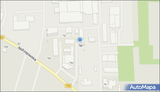 Włoszczowa, Jędrzejowska, 79E, mapa Włoszczowa
