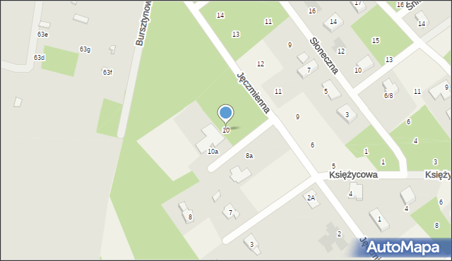 Wódka, Jęczmienna, 10, mapa Wódka