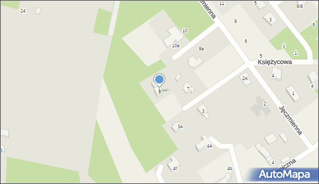 Wódka, Jęczmienna, 8, mapa Wódka