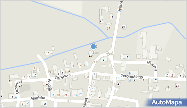 Wodzisław, Jędrzejowska, 12a, mapa Wodzisław