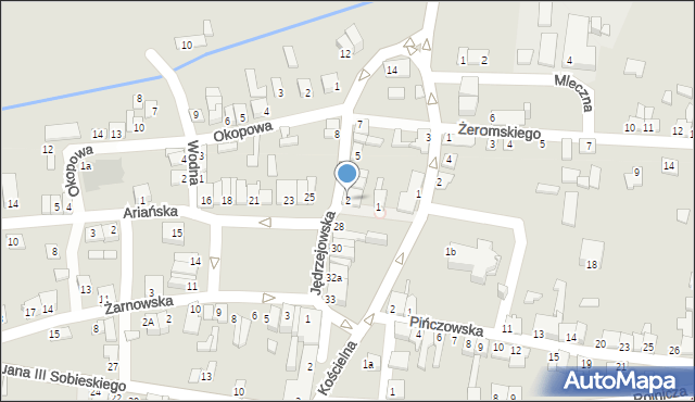 Wodzisław, Jędrzejowska, 2, mapa Wodzisław