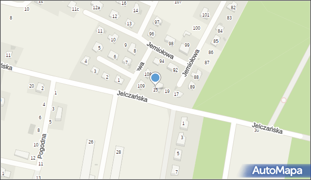 Wojnowice, Jelczańska, 15, mapa Wojnowice