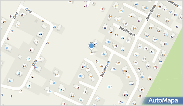 Wojnowice, Jemiołowa, 25, mapa Wojnowice