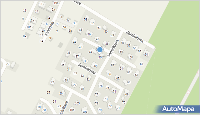 Wojnowice, Jemiołowa, 40, mapa Wojnowice