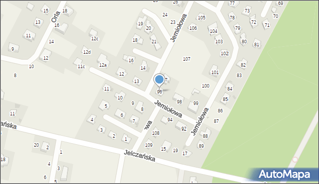 Wojnowice, Jemiołowa, 96, mapa Wojnowice