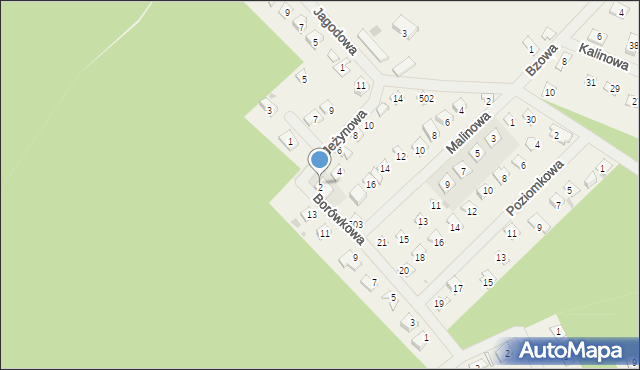 Wojnówko, Jeżynowa, 2, mapa Wojnówko