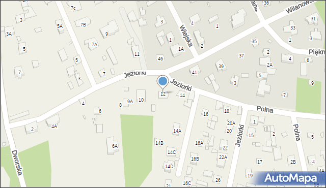 Wólka Kozodawska, Jeziorki, 12, mapa Wólka Kozodawska